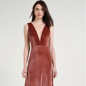 Jenny Yoo Logan Velvet Dress